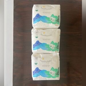 3 pack of healthy baby organic diaper pants size 6 EWG verified